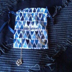 Brighton Silver Necklace with Swirl